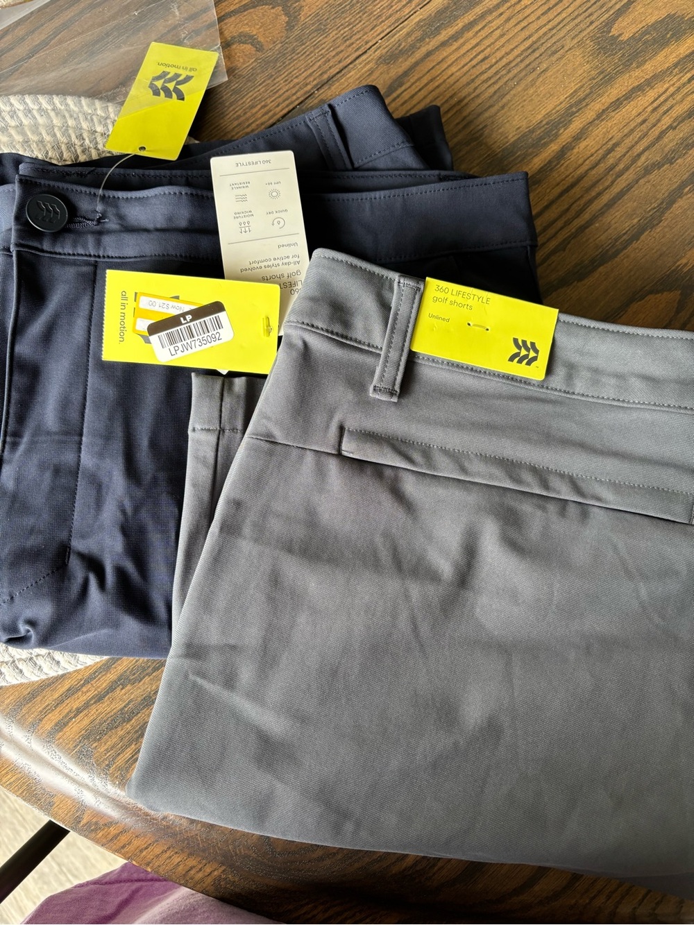 360 LIFESTYLE Golf Shorts - Gray & Navy